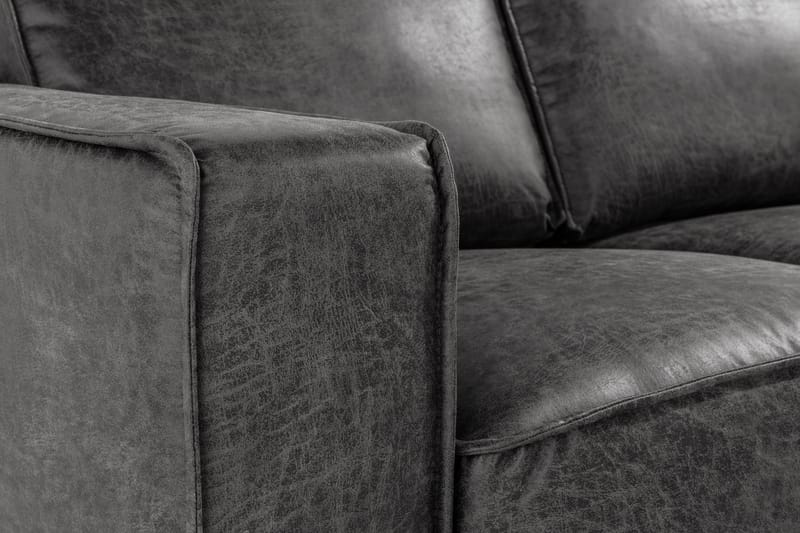EMRIK 2-sits Soffa med Divan Höger Bonded Leather - Möbler - Vardagsrum - Soffor - Skinnsoffor