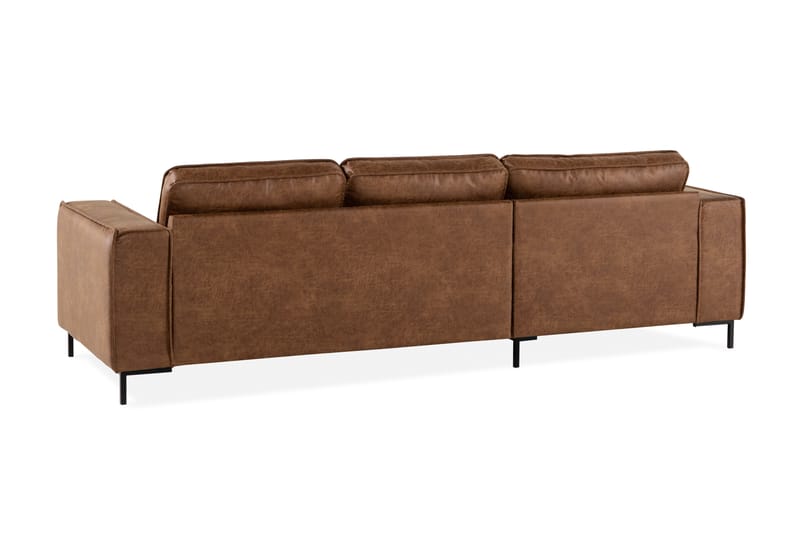 EMRIK 2-sits Soffa med Divan Vänster Bonded Leather - Möbler - Vardagsrum - Soffor - Skinnsoffor