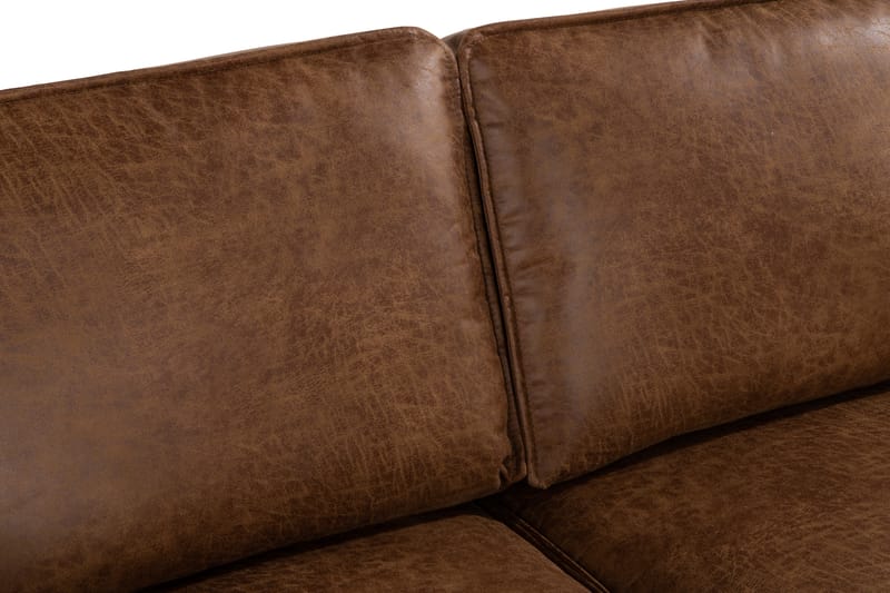 EMRIK 2-sits Soffa med Divan Vänster Bonded Leather - Möbler - Vardagsrum - Soffor - Skinnsoffor