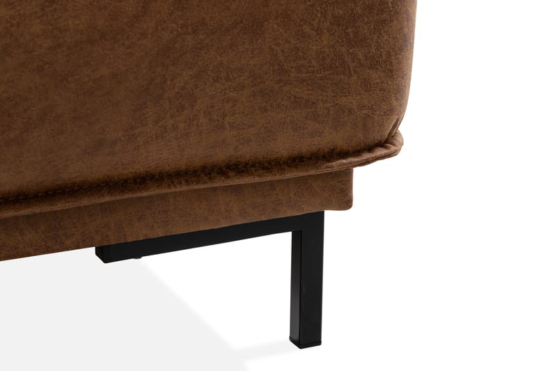 EMRIK 2-sits Soffa med Divan Vänster Bonded Leather - Möbler - Vardagsrum - Soffor - Skinnsoffor