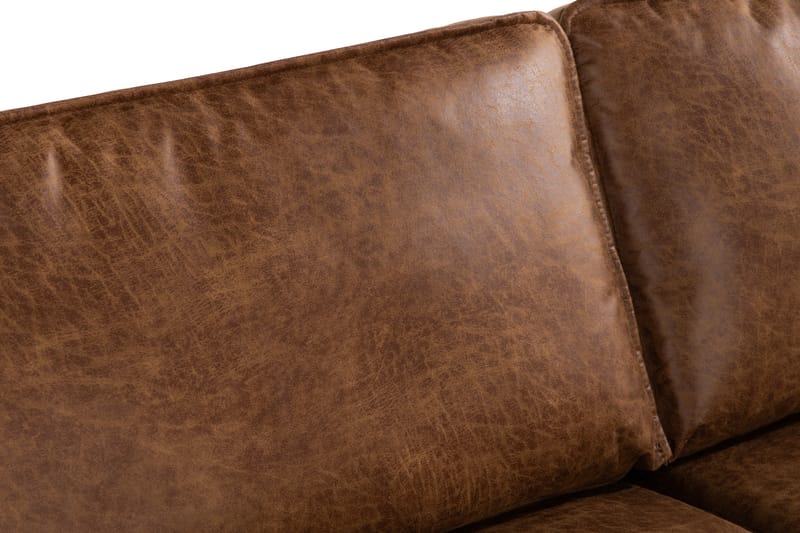 EMRIK 2,5-sits Soffa med Schäslong Höger Bonded Leather - Möbler - Vardagsrum - Soffor - Skinnsoffor