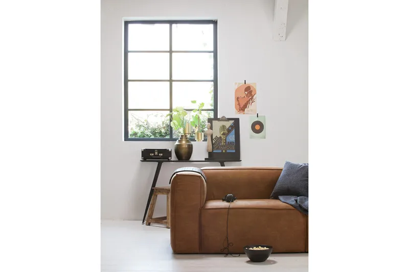 Harlow 3,5-sits Soffa Äkta Läder - Cognac - Möbler - Vardagsrum - Soffor - Skinnsoffor