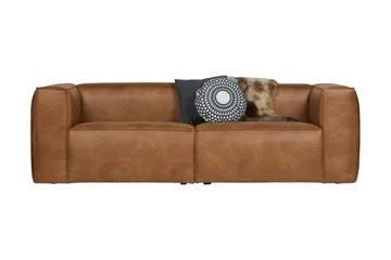 Harlow 3,5-sits Soffa Äkta Läder - Cognac - Möbler - Vardagsrum - Soffor - Skinnsoffor