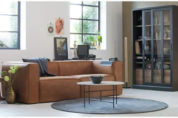 Harlow 3,5-sits Soffa Äkta Läder - Cognac - Möbler - Vardagsrum - Soffor - Skinnsoffor