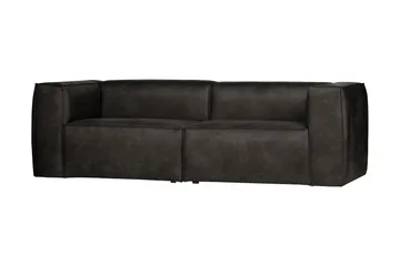 Harlow 3,5-sits Soffa - Svart - Möbler - Vardagsrum - Soffor - Skinnsoffor