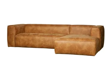 Harlow Divansoffa Höger Äkta Läder - Cognac - Möbler - Vardagsrum - Soffor - Divansoffa & schäslong