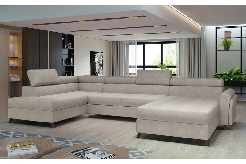 Josette U-soffa med Divan Höger, Beige