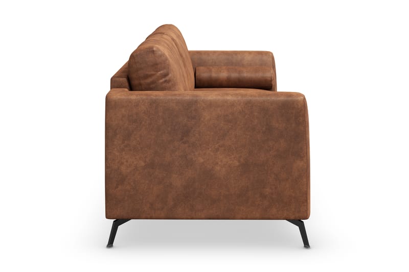 Ocean Lyx 3-sits Soffa i Konstläder - Brun - Möbler - Vardagsrum - Soffor - Skinnsoffor