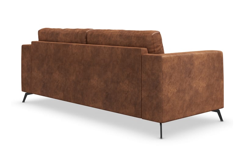 Ocean Lyx 3-sits Soffa i Konstläder - Brun - Möbler - Vardagsrum - Soffor - Skinnsoffor