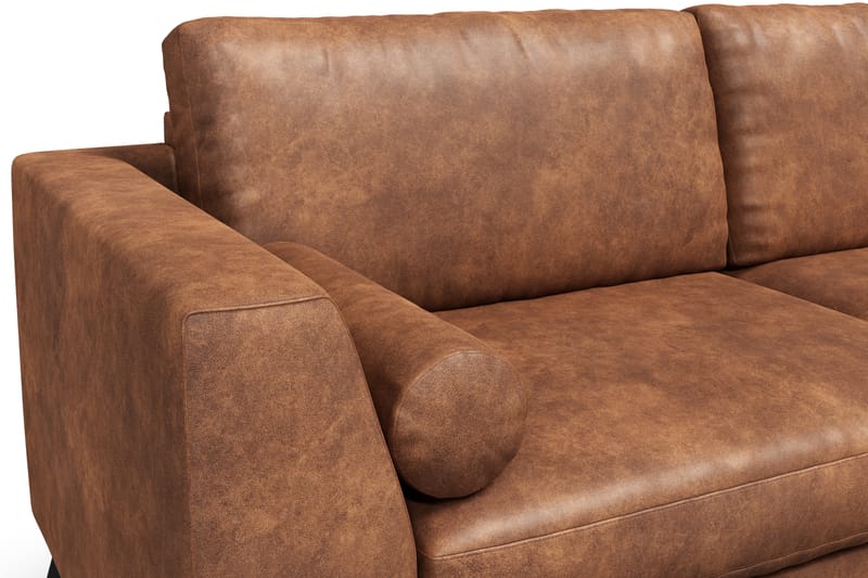 Ocean Lyx 3-sits Soffa i Konstläder - Brun - Möbler - Vardagsrum - Soffor - Skinnsoffor
