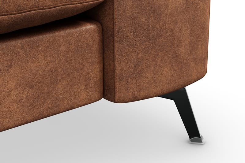 Ocean Lyx 3-sits Soffa i Konstläder - Brun - Möbler - Vardagsrum - Soffor - Skinnsoffor