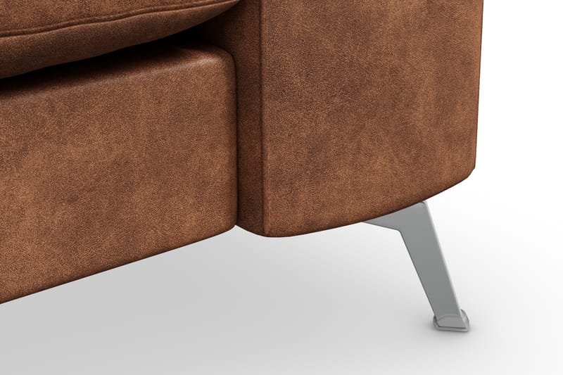 Ocean Lyx 3-sits Soffa i Konstläder - Brun - Möbler - Vardagsrum - Soffor - Skinnsoffor