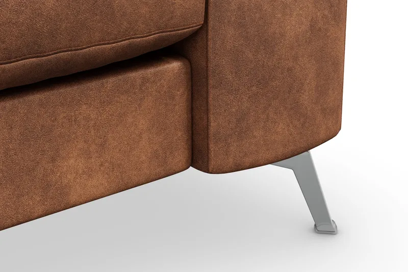 Ocean Lyx 3-sits Soffa i Konstläder - Brun - Möbler - Vardagsrum - Soffor - 3-sits soffor