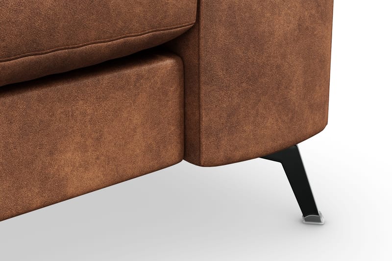 Ocean Lyx 3-sits Soffa i Konstläder - Brun - Möbler - Vardagsrum - Soffor - 3-sits soffor