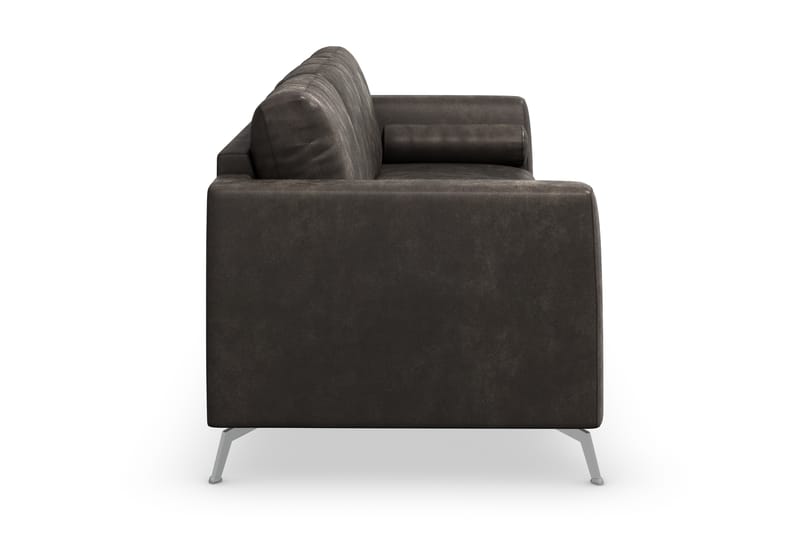 Ocean Lyx 3-sits Soffa i Konstläder - Mörkgrå - Möbler - Vardagsrum - Soffor - Skinnsoffor