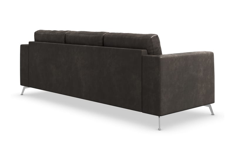Ocean Lyx 3-sits Soffa i Konstläder - Mörkgrå - Möbler - Vardagsrum - Soffor - Skinnsoffor