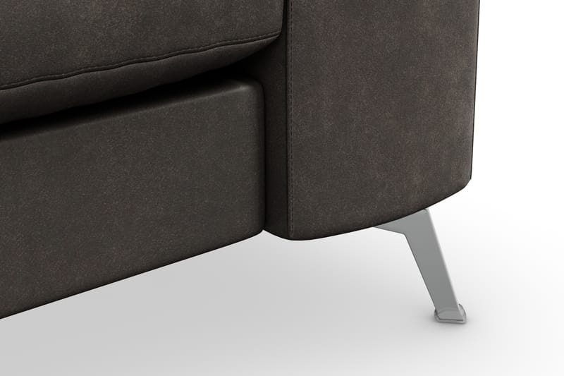 Ocean Lyx 3-sits Soffa i Konstläder - Mörkgrå - Möbler - Vardagsrum - Soffor - Skinnsoffor