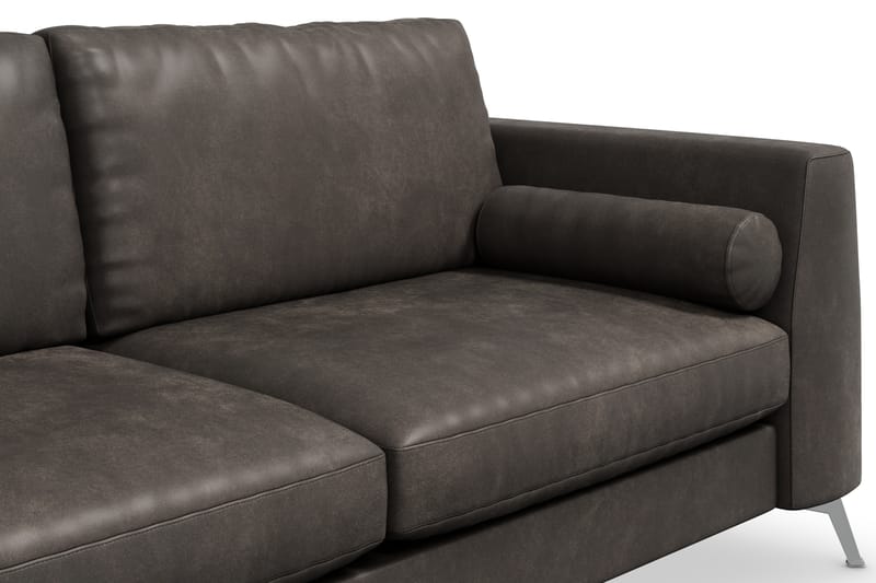 Ocean Lyx 3-sits Soffa i Konstläder - Svart - Möbler - Vardagsrum - Soffor - Skinnsoffor