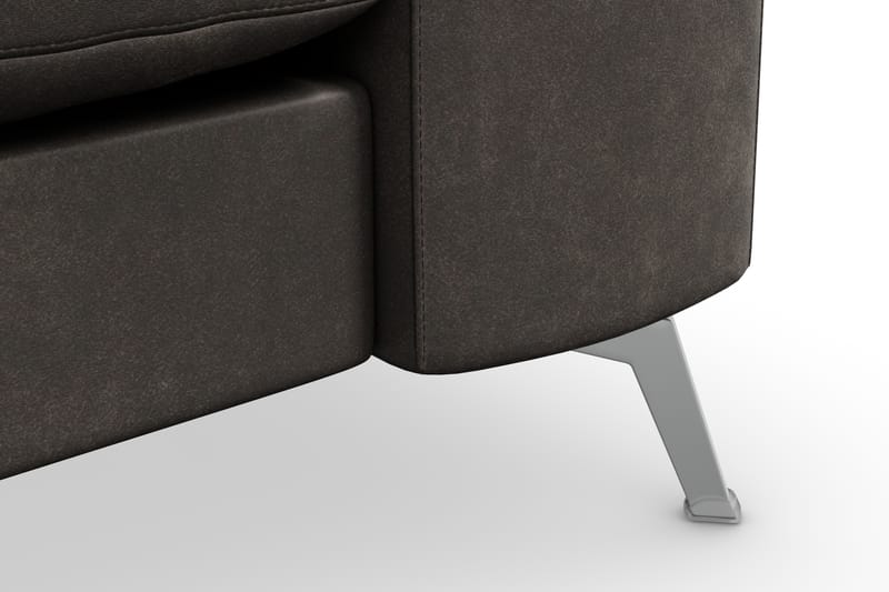 Ocean Lyx 3-sits Soffa i Konstläder - Svart - Möbler - Vardagsrum - Soffor - Skinnsoffor