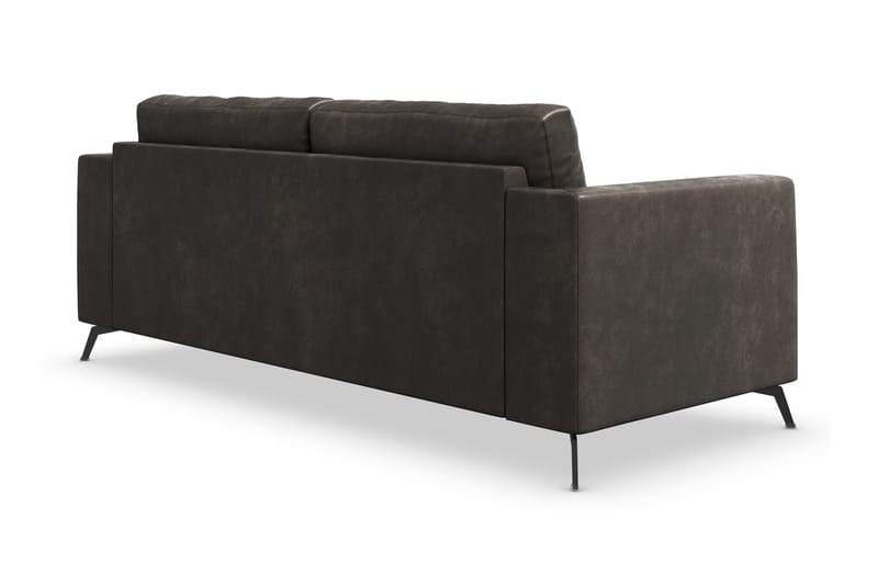 Ocean Lyx 3-sits Soffa i Konstläder - Svart - Möbler - Vardagsrum - Soffor - Skinnsoffor