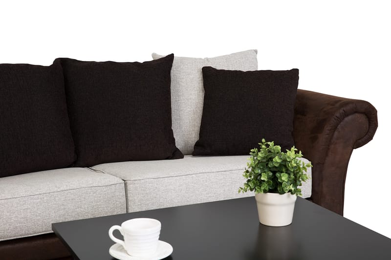 Toronto 3-sits Soffa - Brun/Beige - Möbler - Vardagsrum - Soffor - Skinnsoffor