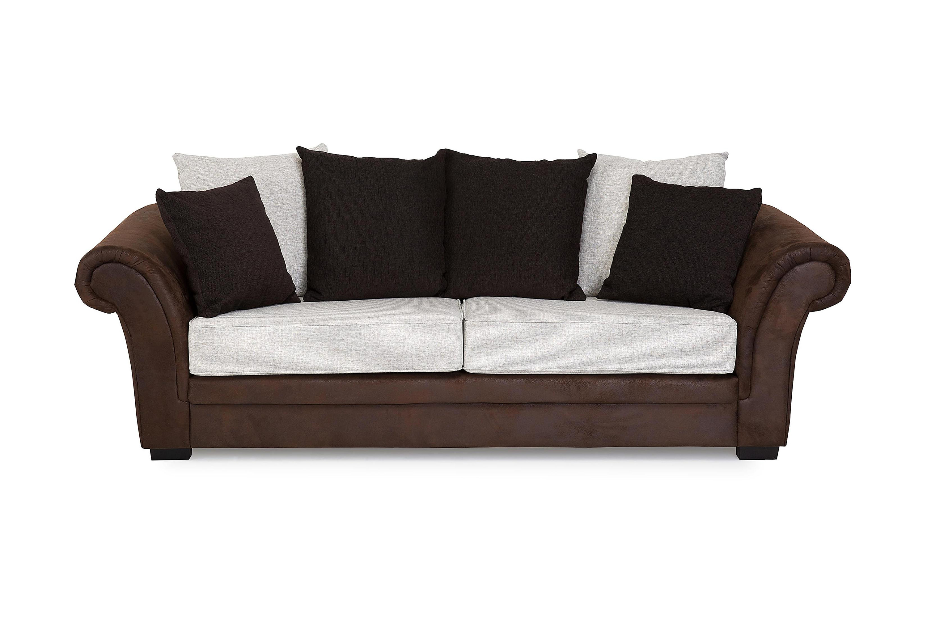 vinton 3-sits soffa brun/beige -