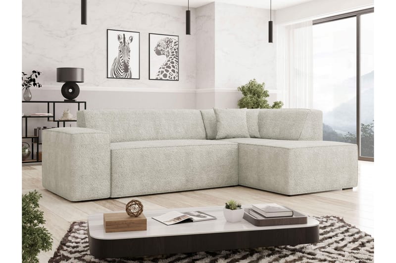 Slucajno Soffa m. Schäslong 4-sits - Beige - Möbler - Vardagsrum - Soffor - Divansoffa & schäslong