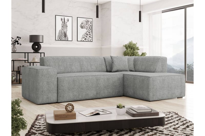 Slucajno Soffa m. Schäslong 4-sits - Grå - Möbler - Vardagsrum - Soffor - Divansoffa & schäslong
