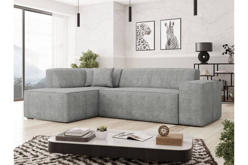 Slucajno Soffa m. Schäslong 4-sits - Grå - Möbler - Vardagsrum - Soffor - Divansoffa & schäslong