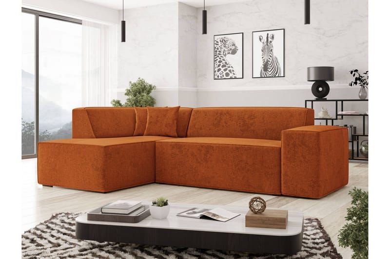 Slucajno Soffa m. Schäslong 4-sits - Orange - Möbler - Vardagsrum - Soffor - Divansoffa & schäslong