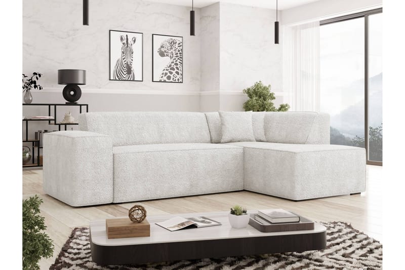 Slucajno Soffa m. Schäslong 4-sits - Vit - Möbler - Vardagsrum - Soffor - Divansoffa & schäslong