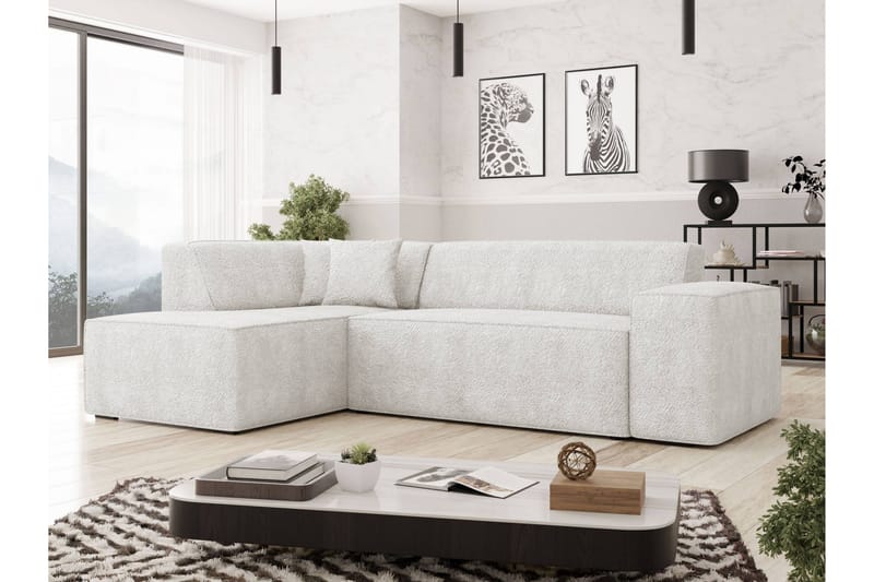 Slucajno Soffa m. Schäslong 4-sits - Vit - Möbler - Vardagsrum - Soffor - Divansoffa & schäslong
