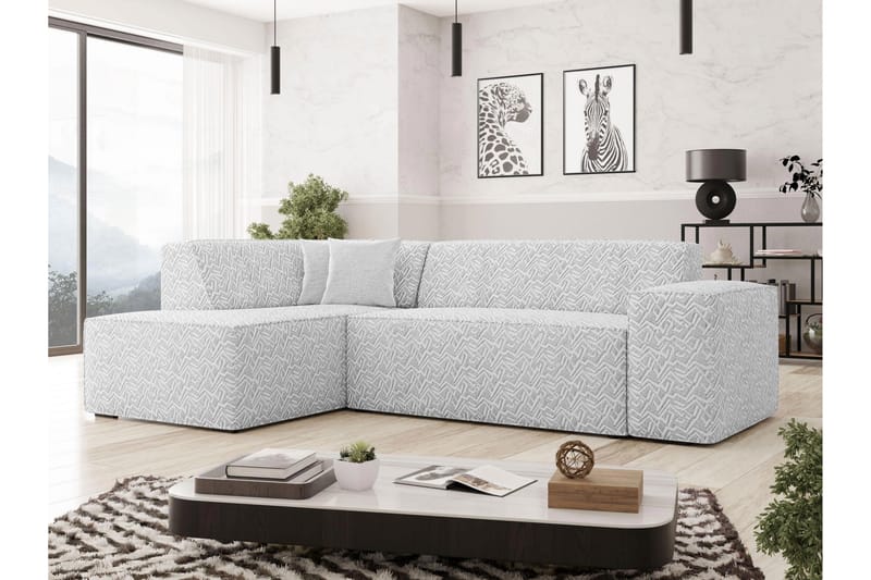 Slucajno Soffa med Schäslong 3-sits - Ljusgrå - Möbler - Vardagsrum - Soffor - Divansoffa & schäslong