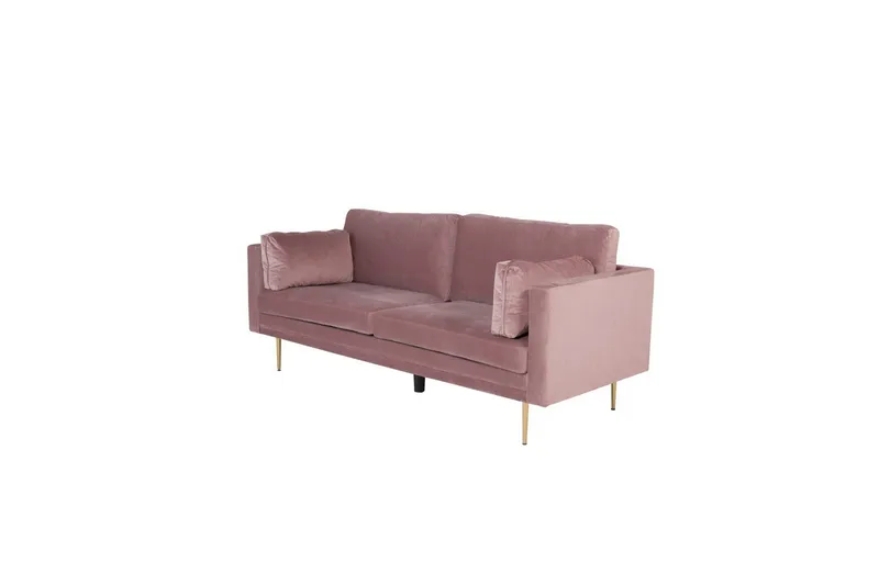 Soffa 3-sits Boom - Rosa - Möbler - Vardagsrum - Soffor - Sammetssoffor