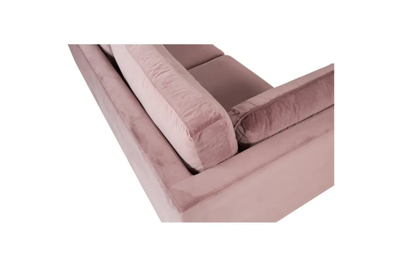 Soffa 3-sits Boom - Rosa - Möbler - Vardagsrum - Soffor - Sammetssoffor