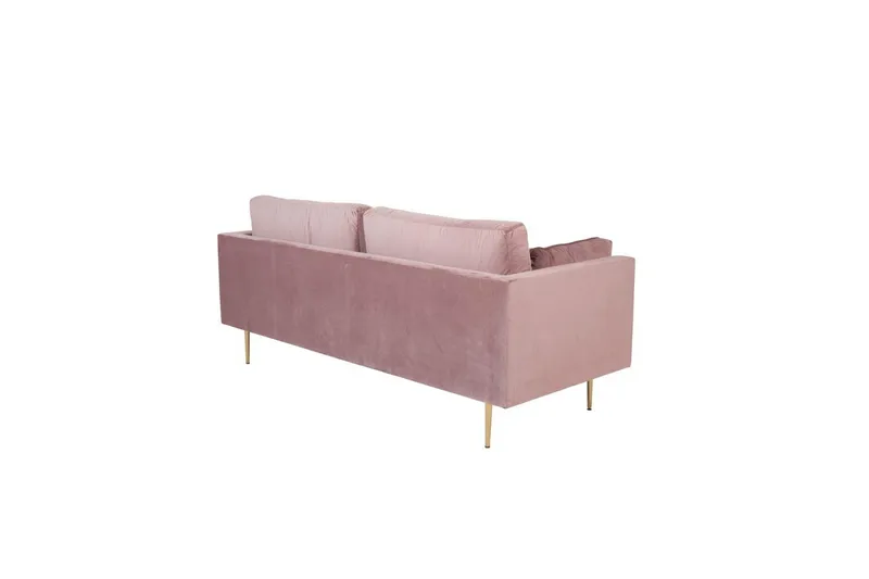 Soffa 3-sits Boom - Rosa - Möbler - Vardagsrum - Soffor - Sammetssoffor