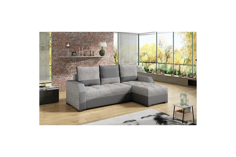 Soffa Eltap Aris 250x90 x150 cm, Berlin 01, Mjuk 29, Grå