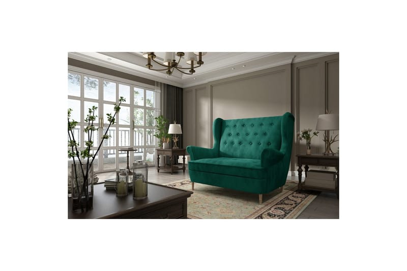 Soffa Eltap Aros 150x103x90 cm - Monolith 37, Grön - Möbler - Vardagsrum - Soffor - 2-sits soffor