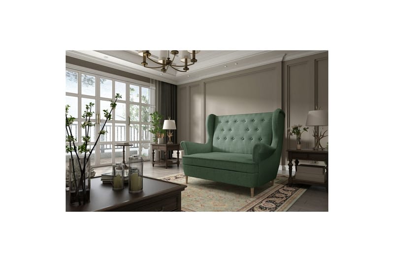 Soffa Eltap Aros 150x103x90 cm - Solid 39, Grön - Möbler - Vardagsrum - Soffor - 2-sits soffor
