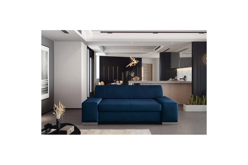 Soffa Eltap Porto - Monolith 77, Blå, 2190x62x73 cm - Möbler - Vardagsrum - Bäddsoffor - 2-sits bäddsoffa