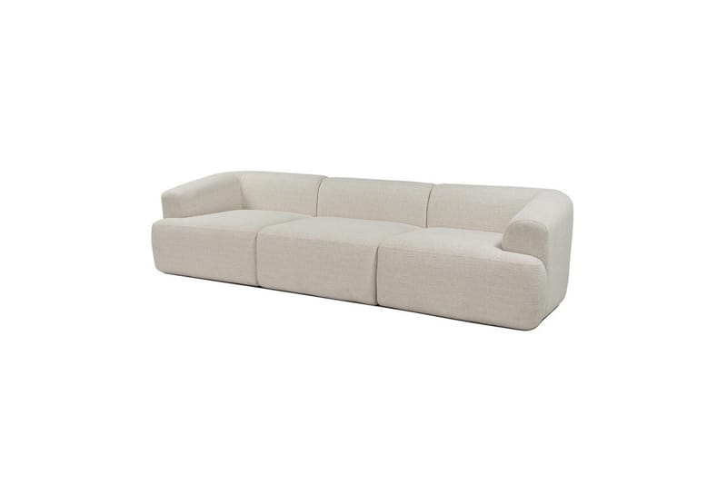 Soffa med 3 sittplatser Dashwood Vit - Vit - Möbler - Vardagsrum - Soffor - 4-sits soffor