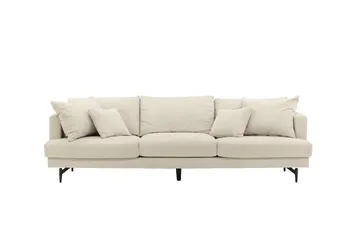 Sofia 3-sits Soffa 260 cm i Manchester - Beige - Möbler - Vardagsrum - Soffor - 3-sits soffor