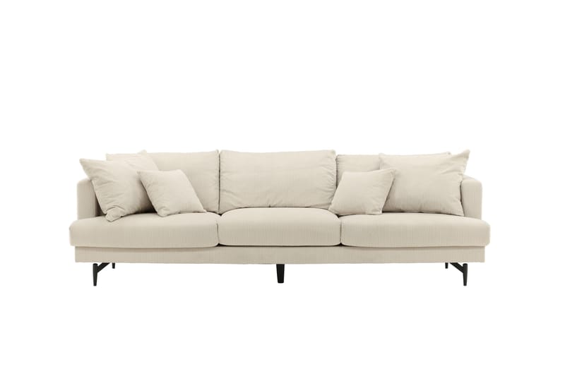 Sofia 3-sits Soffa 260 cm i Manchester - Beige - Möbler - Vardagsrum - Soffor - 3-sits soffor