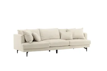 Sofia 3-sits Soffa 260 cm i Manchester - Beige - Möbler - Vardagsrum - Soffor - 3-sits soffor
