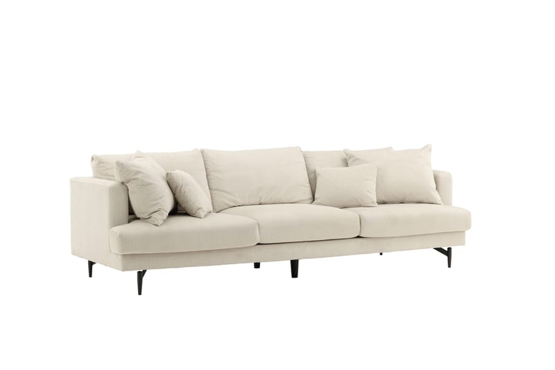 Sofia 3-sits Soffa 260 cm i Manchester - Beige - Möbler - Vardagsrum - Soffor - 3-sits soffor