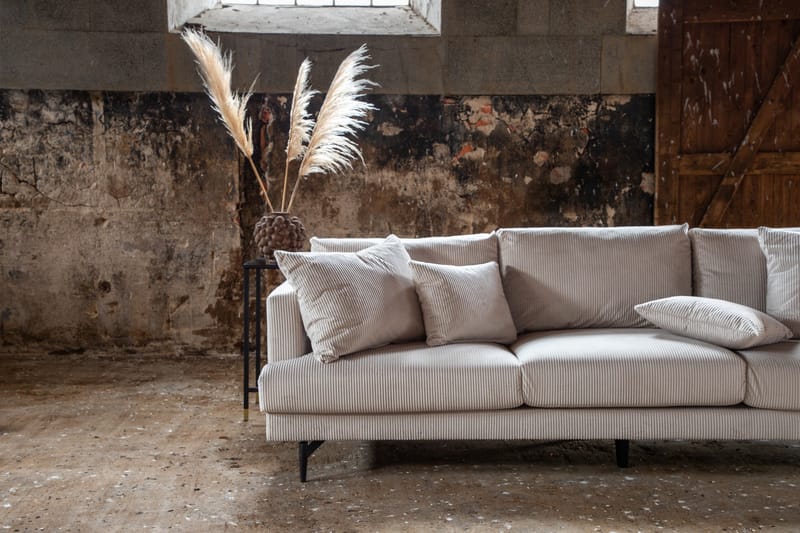 Sofia 3-sits Soffa 260 cm i Manchester - Beige - Möbler - Vardagsrum - Soffor - 3-sits soffor