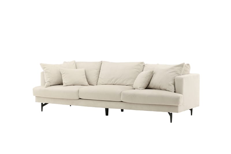 Sofia 3-sits Soffa 260 cm i Manchester - Beige - Möbler - Vardagsrum - Soffor - 3-sits soffor