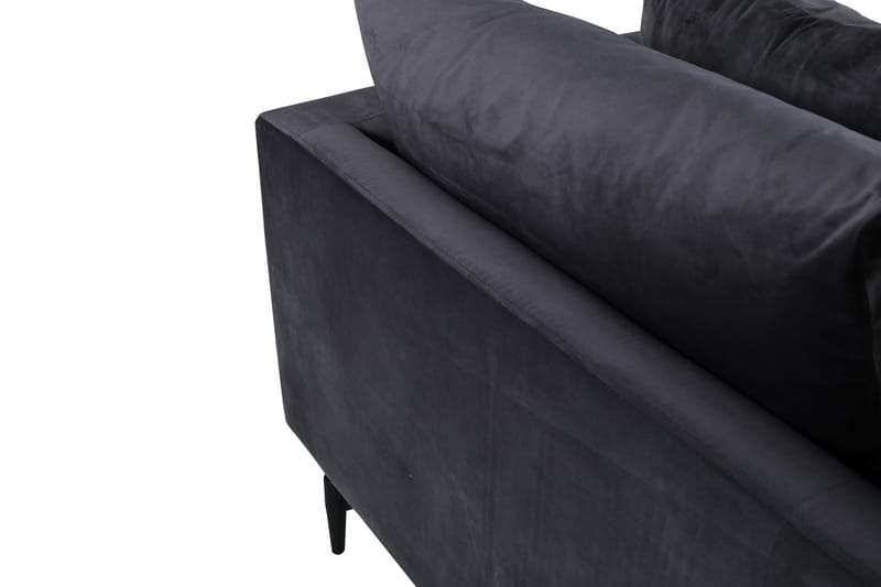 Sofia 3-sits Soffa 260 cm i Sammet - Grå - Möbler - Vardagsrum - Soffor - Sammetssoffor