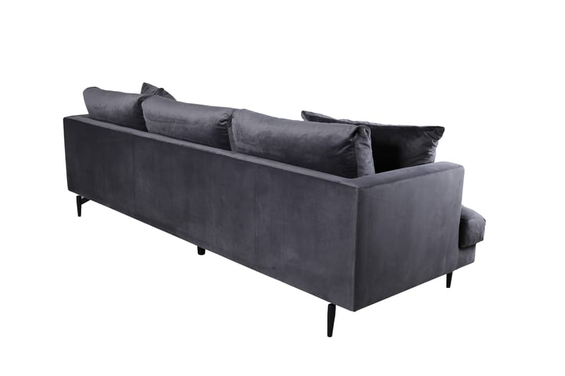 Sofia 3-sits Soffa 260 cm i Sammet - Grå - Möbler - Vardagsrum - Soffor - Sammetssoffor