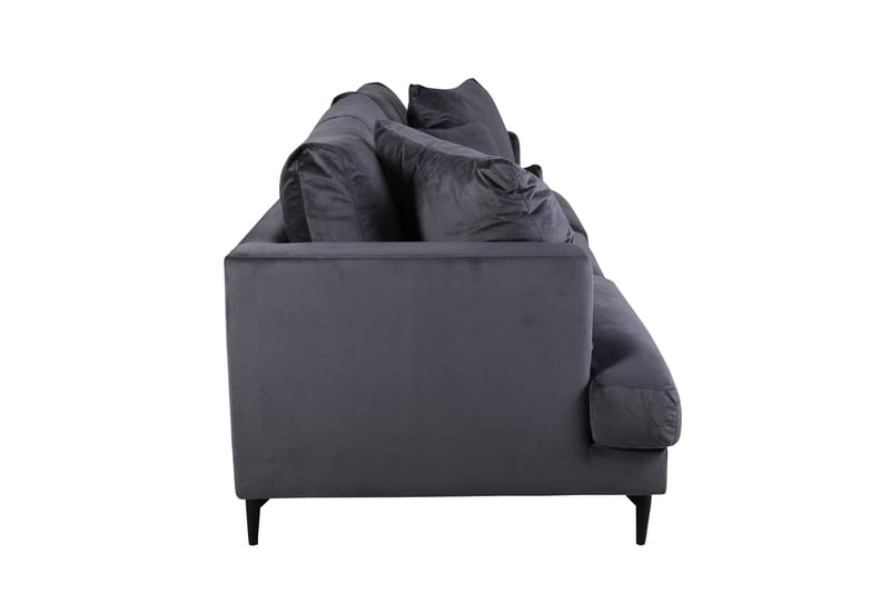 Sofia 3-sits Soffa 260 cm i Sammet - Grå - Möbler - Vardagsrum - Soffor - Sammetssoffor